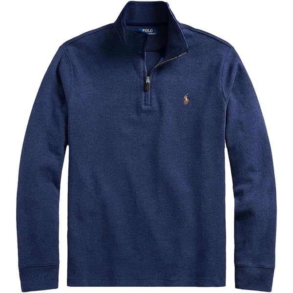 Polo Ralph Lauren Mens Classic Estate-Rib Quarter-Zip Pullover