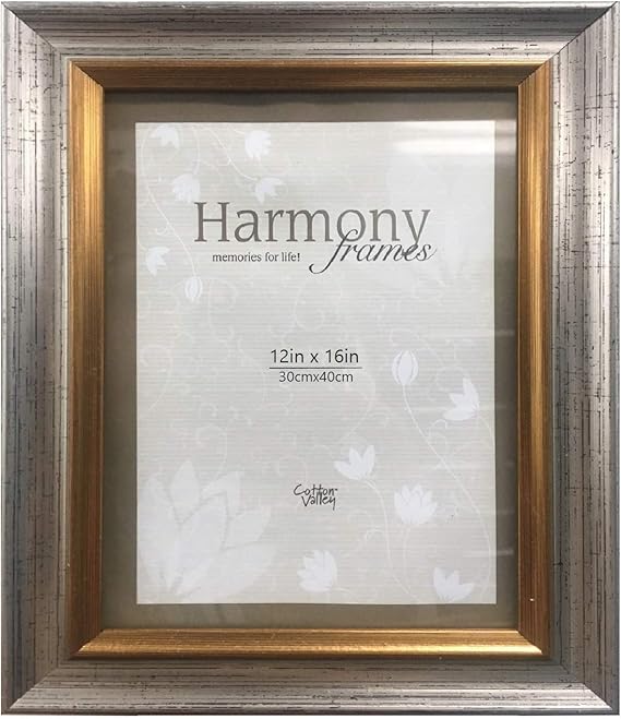 Harmony Frames 12x16 Finished Wood Picture Frame Wall