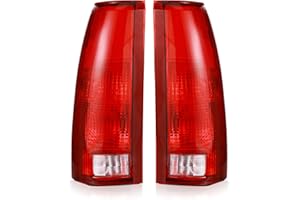 Boine Tail Light Compatible With 1988-1999 Chevy/GMC Silverado Sierra C/K 1500 2500 3500 Suburban Tahoe Blazer Yukon Cadillac Escalade Driver and Passenger Side Rear Light Brake Lamps Housing
