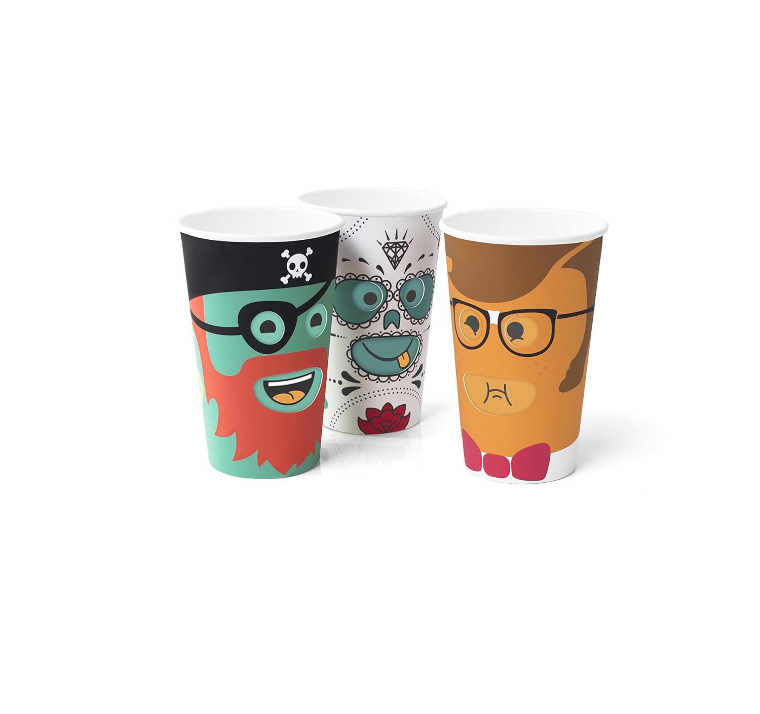 Party Cups For Kids With Character Faces That Change When Turned Around
