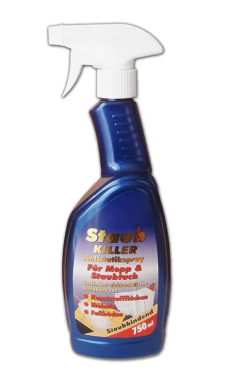 STAUBKILLER 750ml Antistatikspray Antistaub Staub Reiniger Spray Sprühflasche