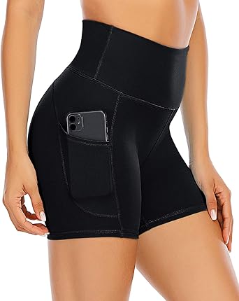 women's high waisted spandex shorts