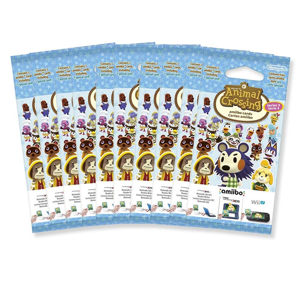 Photo 1 of 10 x Animal Crossing Amiibo Cards Series 3-30 Cards Total