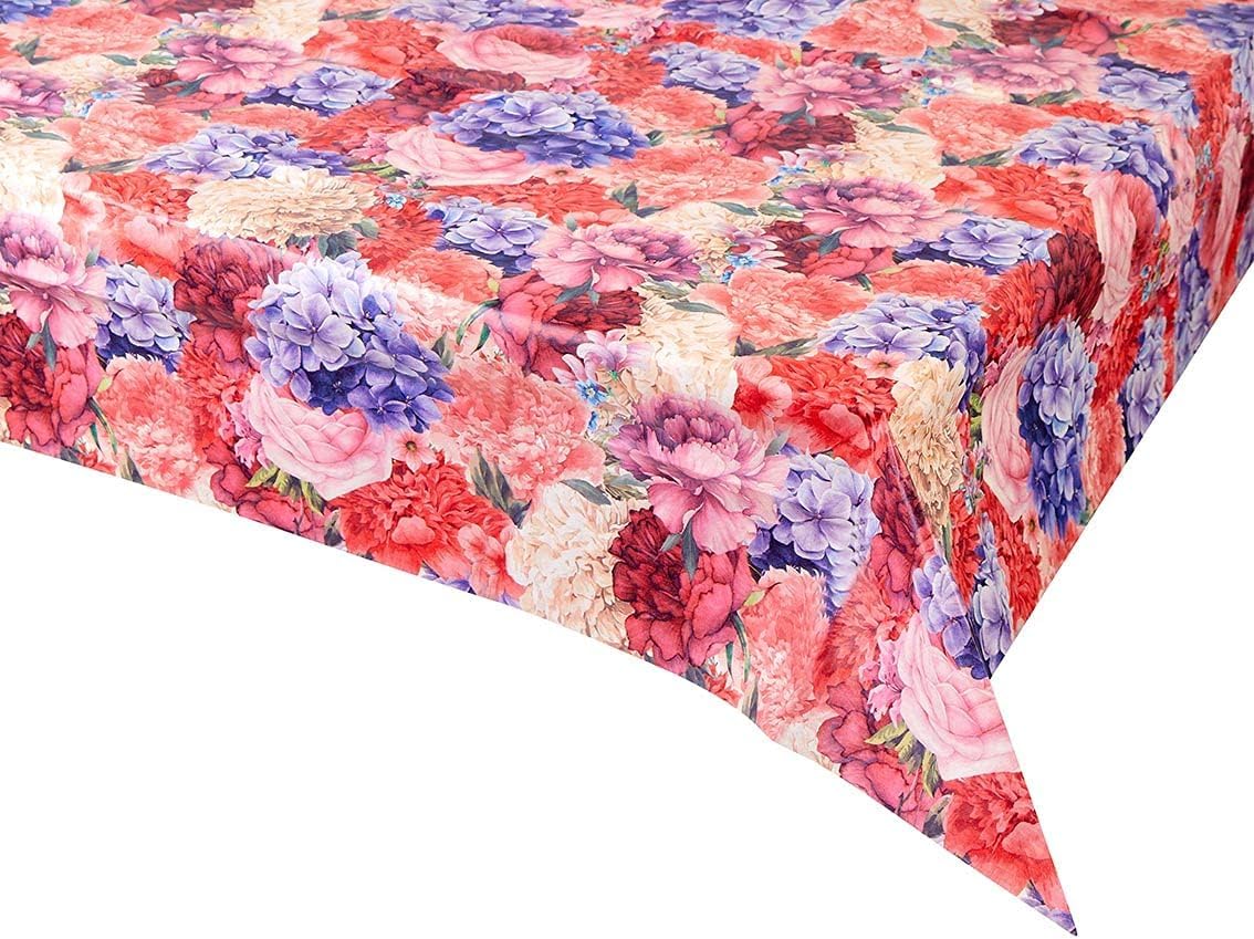 Talking Tables Pink Floral Paper Table Cover, Disposable Party Tablecloth, Home Recyclable, Supplies for Afternoon Tea, Birthday, Mother's Day, Bridal Shower, Truly Floral Cover, 180 x 120 cm