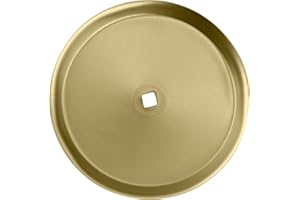 BRIXWELL 900-10221 2-3/4" (Di) Metal Closet Cabinet Knob Round Backplate Polished Brass