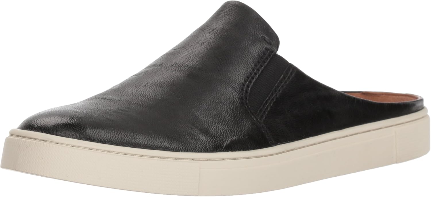 leather mule sneakers