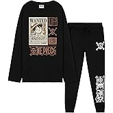 One Piece Boys Pajamas 2-Pc Set with Long Sleeve Shirt & Pants - Anime Loungewear for Kids