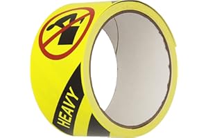 TapeCase SHIPLBL-051-50 Shipping Packing Labels"Heavy", Yellow/Red/Black - 50 per Pack (1 Pack)