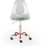 Amazon.com: Urban Shop Acrylic Rolling Chair, Black: Furniture & Decor