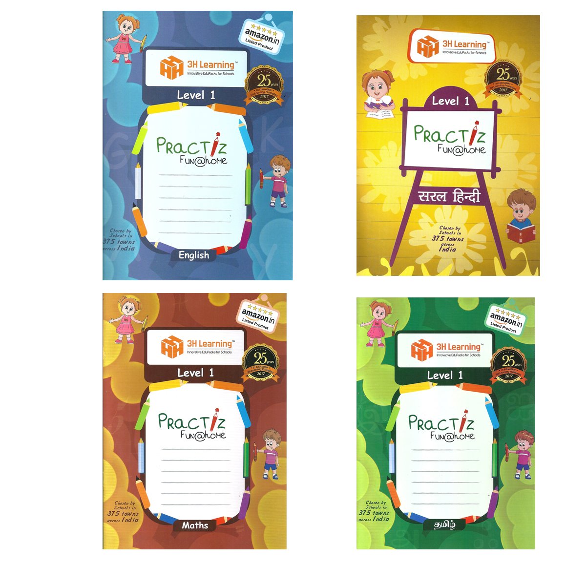 Nursery Class Hindi English Maths Worksheets