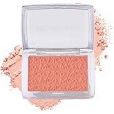 MCoBeauty Glow Up pH Color Activated Powder Blush - Peach | Soft Matte Blusher for Cheeks, Blendable, Buildable &amp; Long Wearing Face Makeup, Natural Finish, Vegan &amp; Cruelty Free