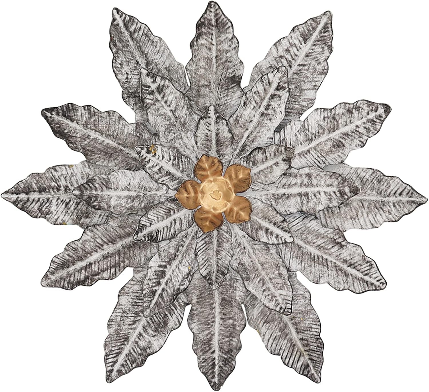 Plaques & Wall Art - aboxoo Wall Sculptures Colorful Art Metal Flower Boho Style Home Decoration for Bathroom Living Room Bedroom or Porch Patio Fence 12inch