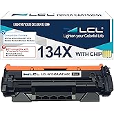 with Chip LCL 134X Black Toner Cartridge Replacement for HP 134A W1340A 134X W1340X Replacement for HP LaserJet M207dw M209 M