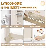 LYNCOHOME Beige Fabric Dresser with Wood Top 9 Drawers Chest of Drawers view 5