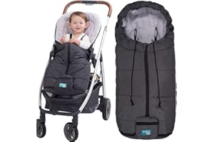 Yobee Toddler Sleeping Bag for Stroller, Winter Outdoor Tour Stroller Padded Footmuff, Comfortable Coral Fleece Stroller Bunting Bag, Universal Fit from 6 to 36 Months