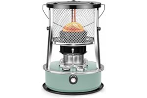 AHUAWA 10,000 BTU Kerosene Heater, Kerosene Heaters for Indoor Use, Non Electric Portable 2 in 1 Stove & Heater for Camping, Garage, Home, and Emergency Use