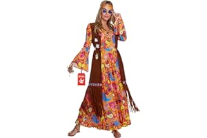 Morph Hippie Costume Women, 70s Costume For Women, 70s Long Dress, Womens 60s Halloween Costumes, Womens Halloween Costumes