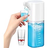 Automatic Mouthwash Dispenser for Bathroom - 18.6 fl oz/550 mL Capacity, 4‑Mode LED Dispense (1 s/1.5 s/1.8 s/2.3 s), 1200 mAh Rechargeable (7000 Dispenses) -Tabletop or Wall‑Mount, IPX6, Auto‑Clean