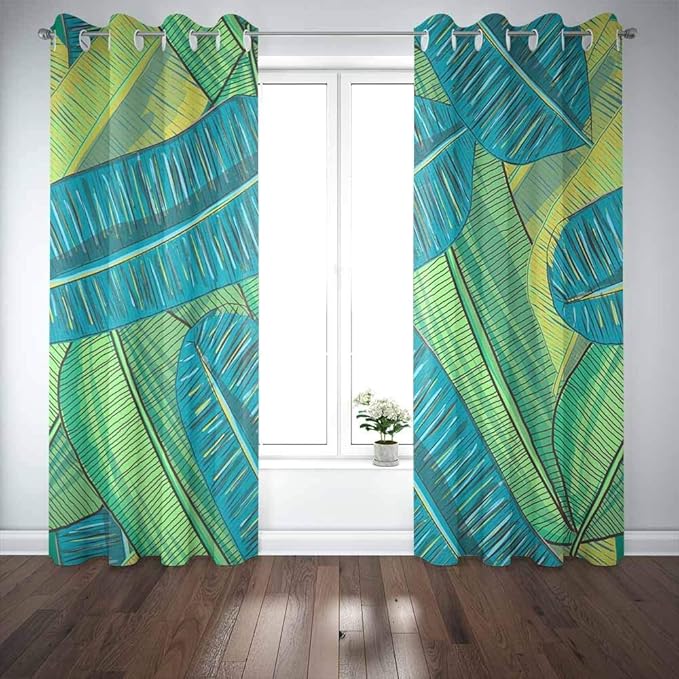 Cortinas de ventana largas, cortina de ventana de puerta, cortinas