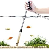 Gravel Vacuum for Aquarium, Fish Tank Cleaner Kit, Mini Manual Fishtank Vacuum Cleaner, Small Aquariums Water Changer, Adjust