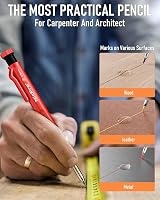 Nicpro 11 Pack Carpenter Pencil Set with Sharpener and Refills 2.0/2.8mm view 5