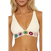 ISABELLA ROSE Women's 1969 Halter Bikini Top, Adjustable, Tie Back, Swimwear Separates