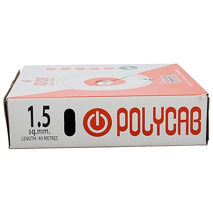 Polycab Flame Retardant Single Core Copper Cable 1.5 Sq Mm Wire (Red)