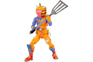 JAZWARES Fortnite Legendary Beef Boss - 6-inch Articulated Figure with Harvesting Tool, Back Bling, and Code for Bonus Virtual Item