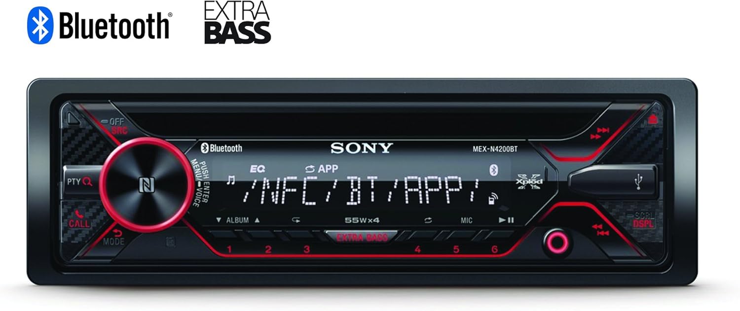 Sony MEX-N4200BT Car CD Receiver with Bluetooth