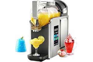 RUN.SE Slush-Ease Slushie Machine - 68oz No-Ice-Needed Slushie Machine for Home, 5-Minute Rapid Freezing Self-Cleaning, 6 Pre
