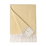 BOURINA Decorative Herringbone Faux Cashmere Fringe