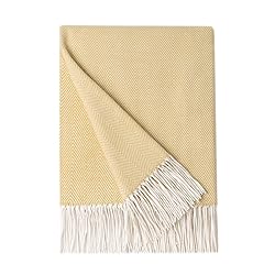 BOURINA Decorative Herringbone Faux Cashmere Fringe