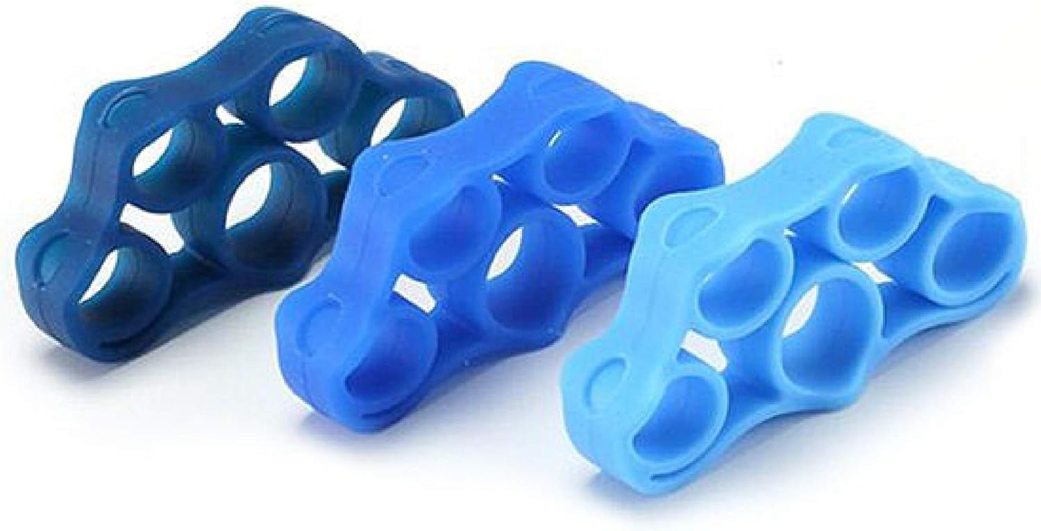 Serenily Finger Exerciser, Hand Exerciser, Hand Strengthener for Carpal Tunnel Rlief. Hand Grip Strengthener, Finger Stretcher. Grip Strength Trainer, Resistance Bands. Silicone Finger Gripper.: Health & Personal Care