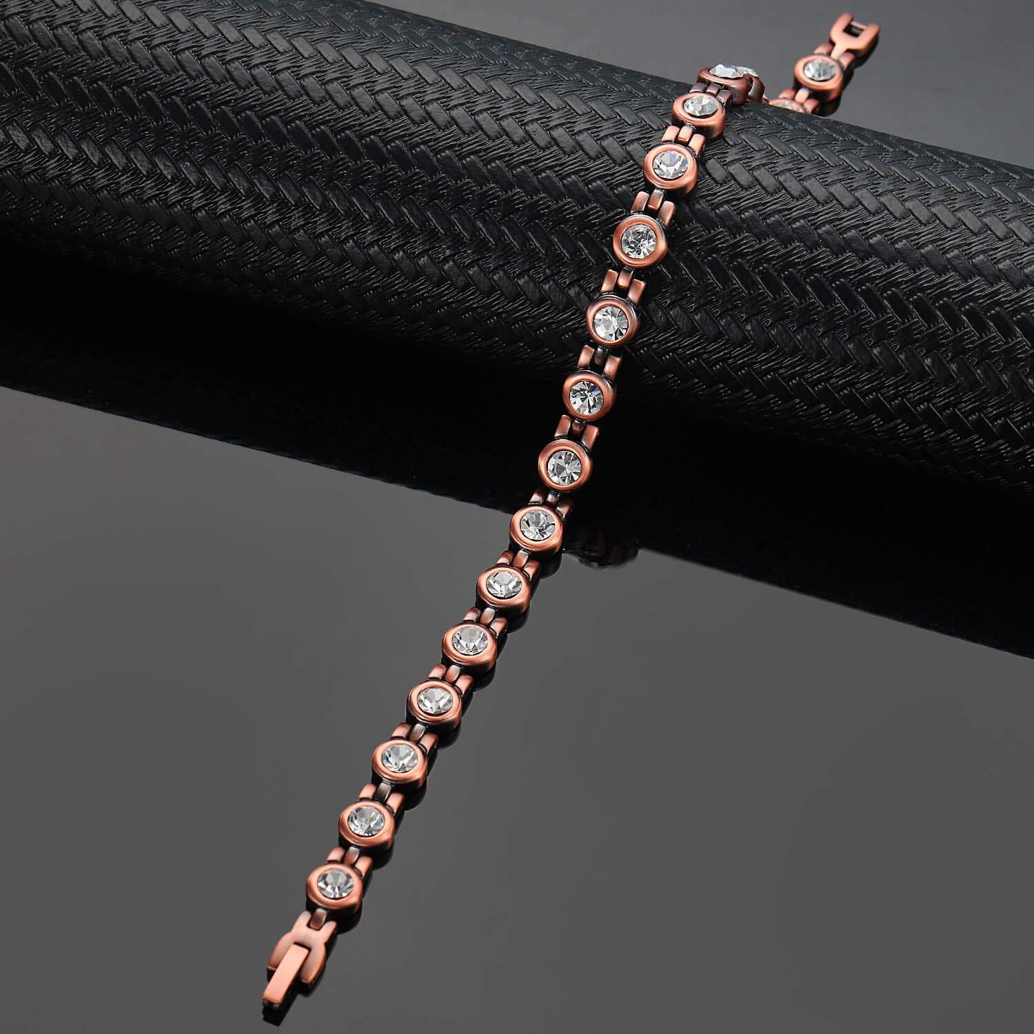 Copper Ankle Bracelets Crystal Anklet for Women Arthritis Pain Relief: Health & Personal Care