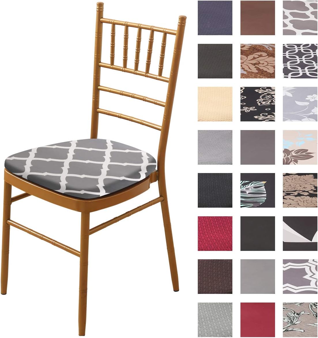 Dining Chair Slipcover Seat Protector Super Fit Cover Stretch Removable Washable Soft Spandex Fabric for Home Hotel Dining Room Ceremony Banquet Wedding Party Restaurant (4, Color 5)