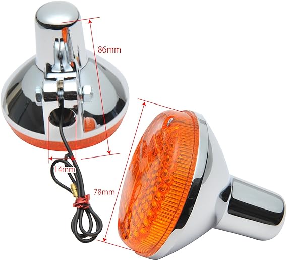 Amazon Bigone ビッグワン Kh系 ウインカー 250ss マッハi S1 Kh250 350ss Mach マッハ S2 400ss Mach マッハ S3 Kh400 500ss Mach マッハ H1 Kh500 750ss Mach マッハ H2 純正タイプ 橙 リプロパーツ