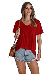 WEESO Womens Summer Tops 2025 Short Sleeve T Shirts