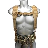 MeloTough Tactical Outdoor H-Harness Duty Belt Suspenders (Battle Belt not Included)