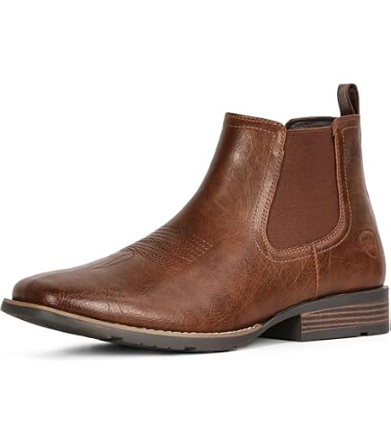 Amazon.com | Choiran Western Ankle Cowboy Boots for Men  display picture 1
