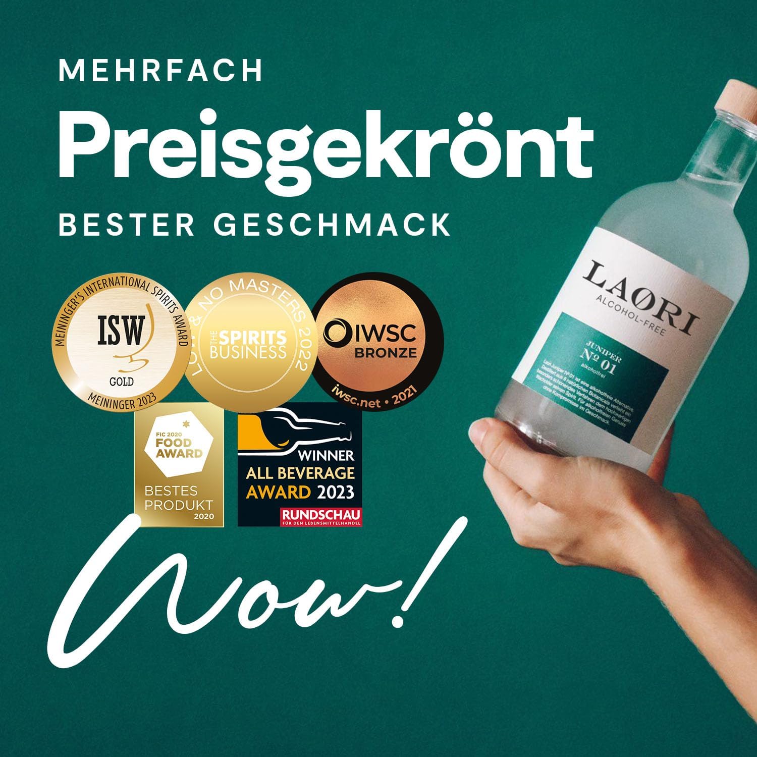 Laori Juniper No 1 | Alkoholfreie Alternative zu Gin | Natürliche Botanicals | Frei von künstlichen Aromen | Vegan & Zuckerfrei | Mild-würzige Frische | 500 ml 4