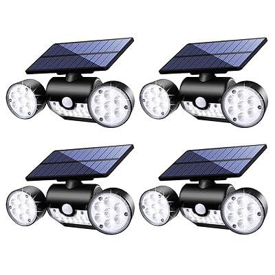 Buy Outdoor Solar Lights Fatpoom 30 Led Solar Security Light With Motion Sensor Dual Head Spotlights Ip65 Waterproof 360 Adjustable Solar Wall Lights Outdoor For Yard Garage Patio Porch 4 Pack Online