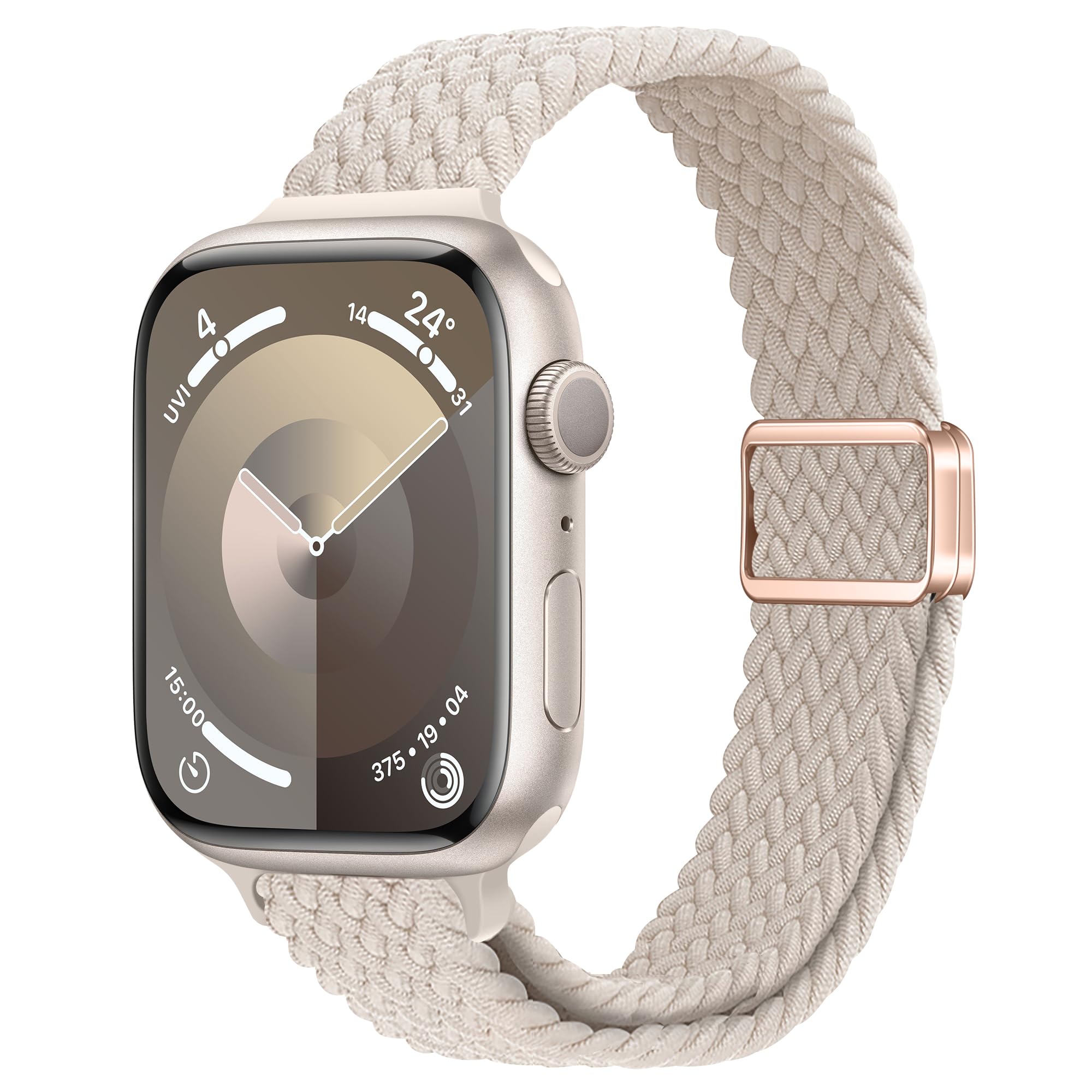 ALSMGGBPAF Slim Braided Nylon Band Compatible with Apple Watch Bands 42mm 41mm 40mm 38mm 40mm 44mm 45mm 46mm Women, Soft Thin Nylon Sport Loop Strap for iWatch Series 11 10 9 8 7 6 SE 5 4 3 2 1