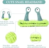Molain Face Wash Headband Coral Fleece Green Elastic Non-Slip Makeup Accessory view 3