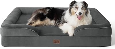 Bedsure Extra Large Dog Sofa Bed Orthopedic Washable Cover 106x80x16cm