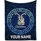 Personalized Capricorn Blanket Gifts with Name Text, 30