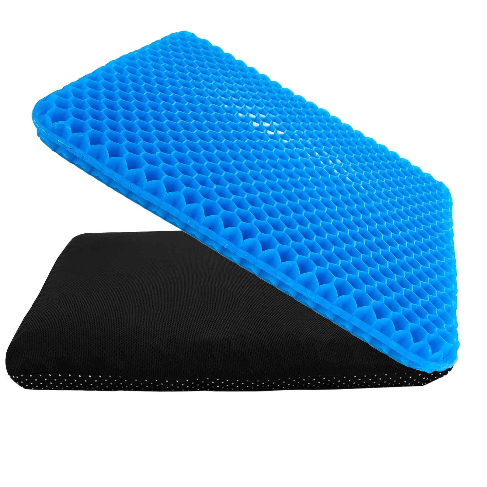 Photo 1 of JDVBDNK Gel Seat Cushion for Long Sitting,(18.9"x17") Thickened Gel Cushions for Pressure Relief, Soft & Breathable Honeycomb Cushion, Breathable Honeycomb Seat Cushions for Office Chairs