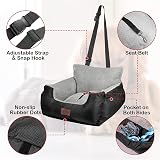 GoFirst Dog Car Seat Small Dogs Cats Booster Seat with Storage Pocket view 2