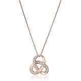 Sterling Silver Diamond Accent Knot Pendant Necklace , 18"