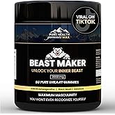 Beast Maker - Pure Shilajit Gummies for Men | Natural Himilayan Organic Shilajit Authentic Male Enhancement Supplement with Ashwagandha, Black Musli, Gokshura | 60 Gummies