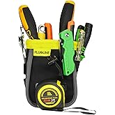 Tool Belt Pouch for Screws, Nails with Measuring Tape Holder, Tools Organizer Pouch Bag - Ideal for Men, Electrician, Carpenter, HVAC Tech, Technician, Handy Man, Plumber and Contractor